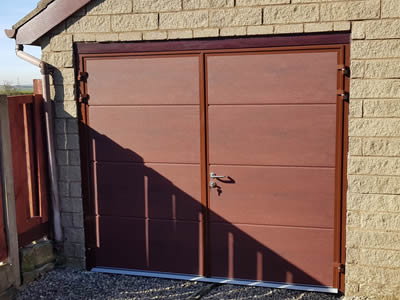 side hinged garage doors